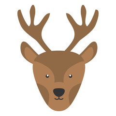 cute reindeer woodland animal character