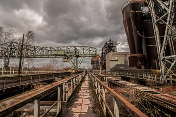 old train on railway