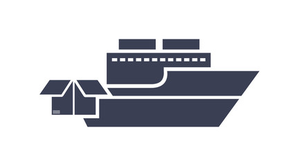 ship cardboard box transport delivery