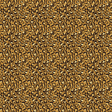 Gold Leopard Print Seamless Pattern - Gold leopard spots on jewel tone background