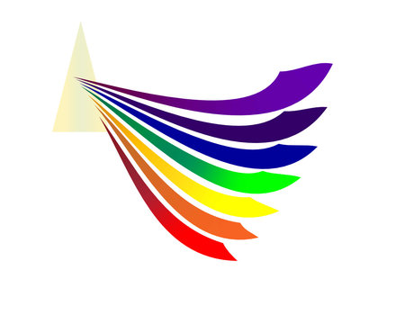 logo with 7 colours vector