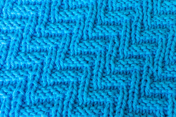 Hand Knit Textured Fabric Background