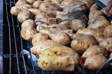 meat on the grill, Potato