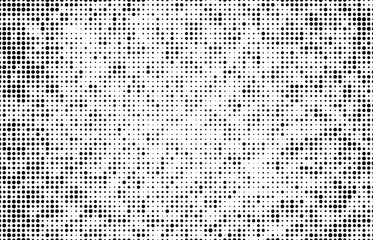 Abstract vector black and white halftone