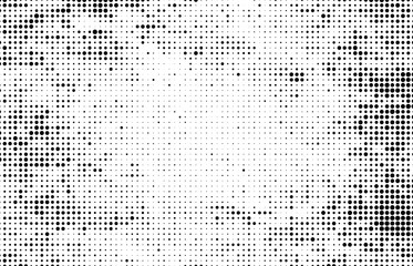 Black and white abstract halftone background