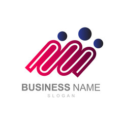  logo of people with grouped look, logo ready to use