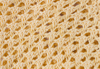 Dark Yellow Knitting Texture or Knitted Texture Background