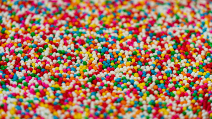 Fototapeta na wymiar Colorful of sugar ball candy abstract background