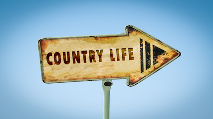 Street Sign to Country Life