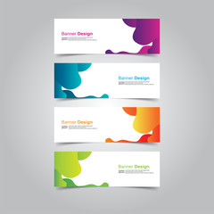 Fototapeta premium Vector abstract design banner web template