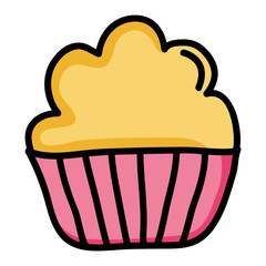sweet cupcake pastry bakery icon