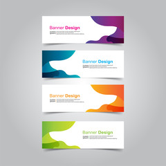 Vector abstract design banner web template