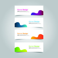 Vector abstract design banner web template