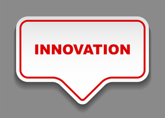 red vector banner innovation