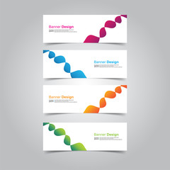 Vector abstract design banner web template