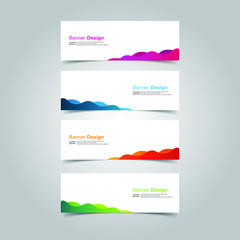 Fototapeta premium Vector abstract design banner web template