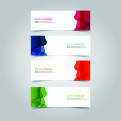 Fototapeta premium Vector abstract design banner web template