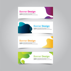 Vector abstract design banner web template