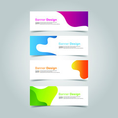 Vector abstract design banner web template
