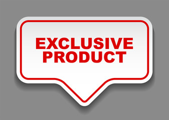 red vector banner exclusive product