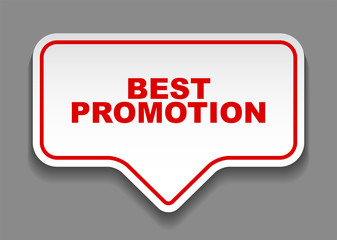 red vector banner best promotion