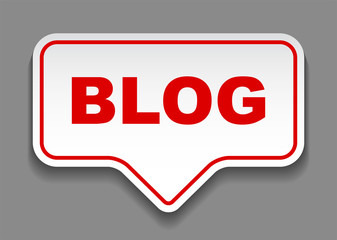 red vector banner blog