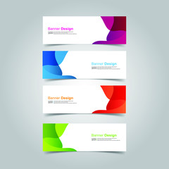 Fototapeta premium Vector abstract design banner web template