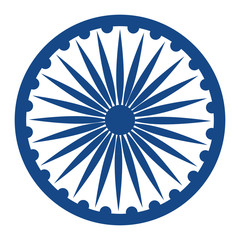 ashoka chakra indian emblem icon