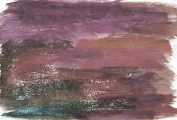 Abstract background, hand-painted texture, watercolor painting, splashes, drops of paint, paint smears. Design for backgrounds, wallpapers, covers and packaging.