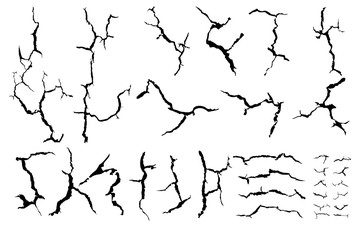 cracks ground for abstract background