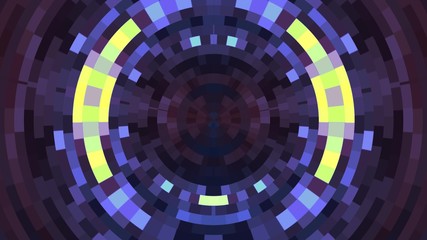 abstract colorful circle pixel block background illustration New quality universal technological colorful joyful dance music 4k stock image