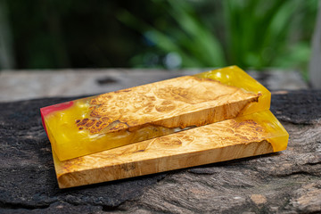 Casting epoxy resin Stabilizing Leza burl wood