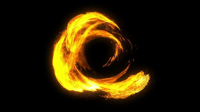 fire circle tunnel animation 火　炎　サークル