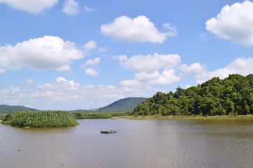 scenic view of Tasik Chini, Pahang, Malaysia