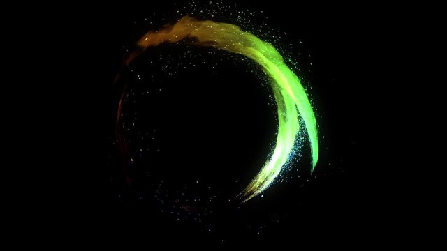 fire circle tunnel rainbow animation 火　炎　レインボー　サークル