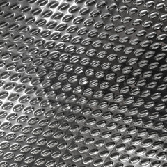 Steel texture background with rhombus and diamond shape. Brushed metal surface for industry.