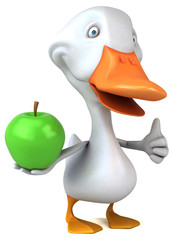 Fun duck - 3D Illustration