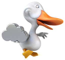 Fun duck - 3D Illustration