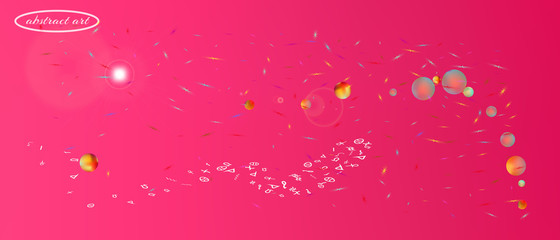 Funny abstract ultra wide space background 