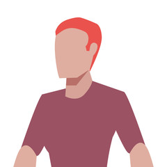 man character portrait cartoon design