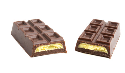 chocolate bar isolated