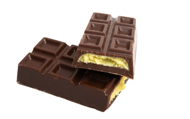 chocolate bar isolated
