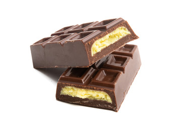 chocolate bar isolated