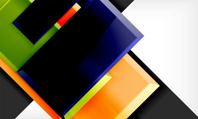 Color squares futuristic abstract background