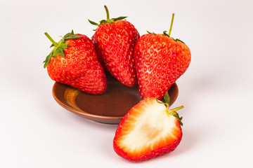 Fresh red strawberry