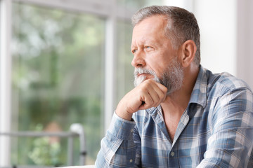 Portrait of elderly man in nursing home