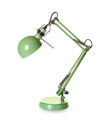 Stylish lamp on white background