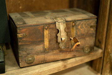 old wooden chest