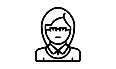 Fototapeta premium Student icon for education and learning concepts