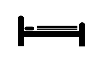 Bed icon for hotel and accommodation services